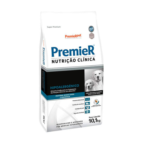 Ração Premier Nutrição Clínica Hipoalergênico para Cães de Médio e Grande Porte 10,1kg