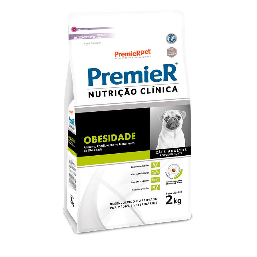 Ração Premier Nutrição Clínica Obesidade para Cães Adultos Raças Pequenas - 2kg pet shop niteroi