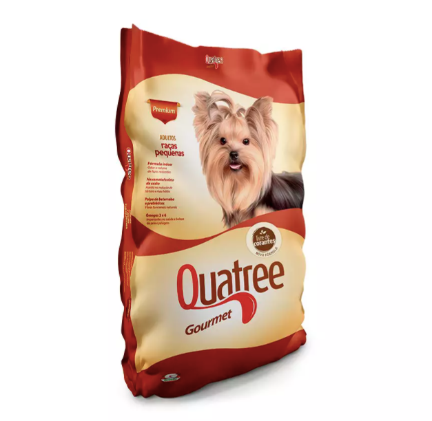 Ração Quatree Gourmet para Cães Adultos de Raças Pequenas