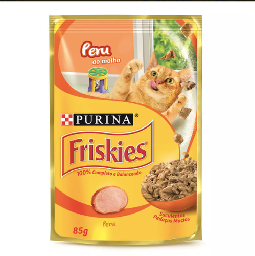 Ração Úmida Friskies Sachê para Gatos Adultos Sabor Peru ao Molho pet shop niterói