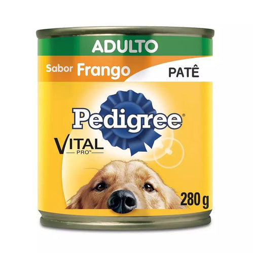 Ração Úmida Pedigree Lata Vital Pro para Cães Adultos Sabor Frango ao Molho - 290g - Petily