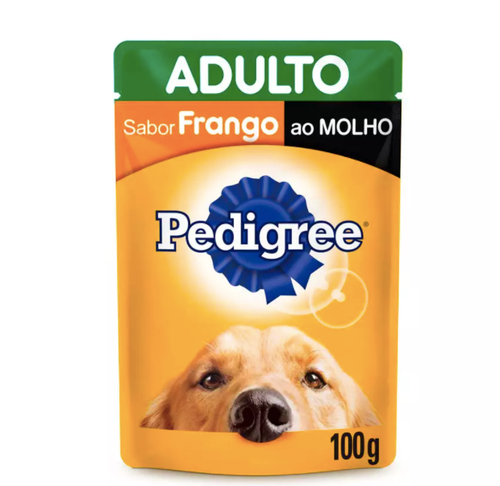 Ração Úmida Pedigree Para Cães Adultos Sachê Sabor Frango - 100g - Petily