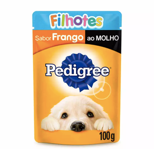 Ração Úmida Pedigree Sachê Vital Pro para Cães Filhotes Sabor Frango - 100g - Petily