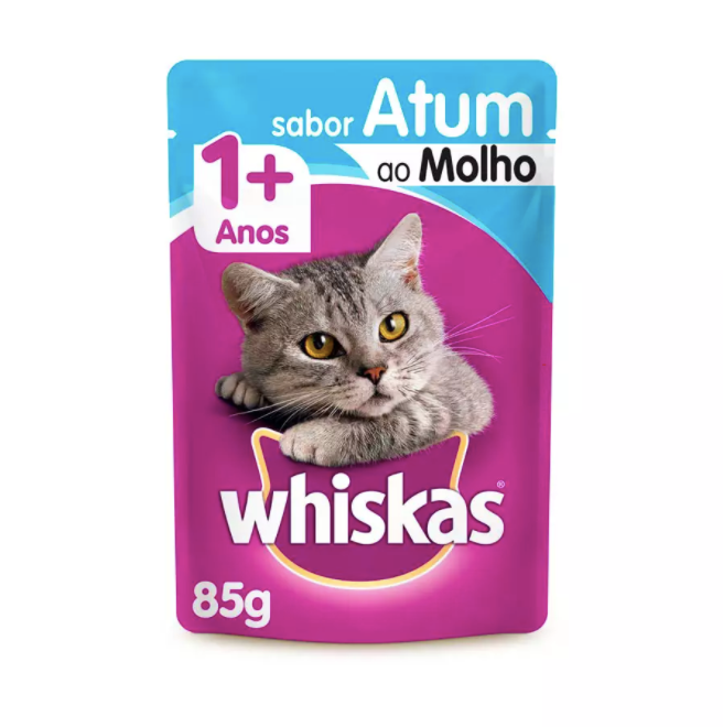 Ração Úmida Whiskas Sachê para Gatos Adultos Sabor Atum PET SHOP NITERÓI