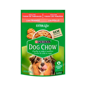 Ração Úmida dog Chow Sachê para Cães Adultos sabor Frango 100g
