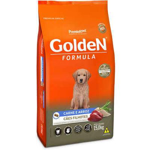 Ração Golden Fórmula Filhote Cães Sabor Carne e Arroz - Petily