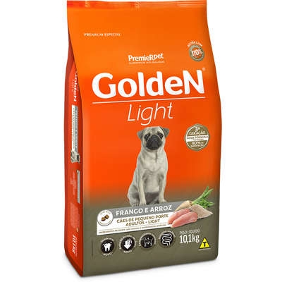 Ração Golden Fórmula Mini Bits Light para Cães Adultos de Pequeno Porte Sabor Frango e Arroz - Petily