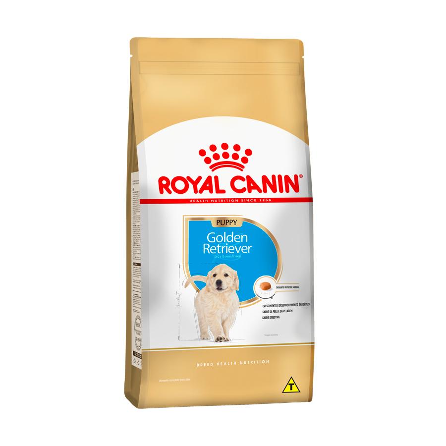 Ração Royal Canin Golden Retriever para Cães Filhotes - 12kg - Petily