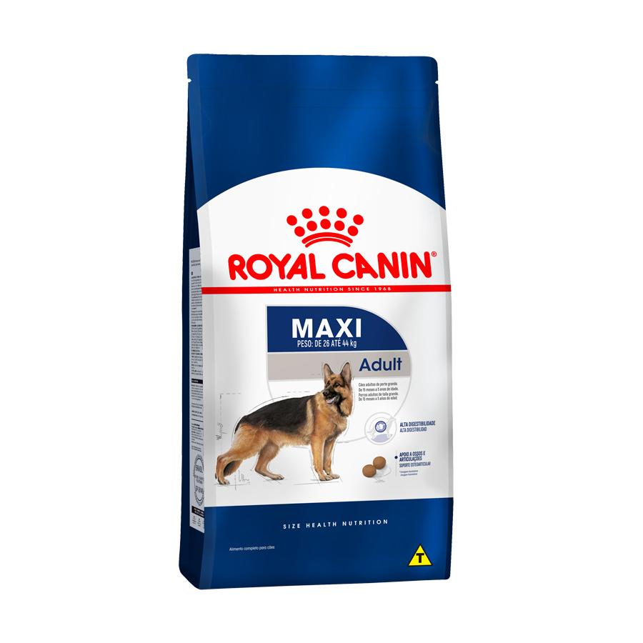 Ração Royal Canin Maxi - Cães Adultos - 15kg - Petily