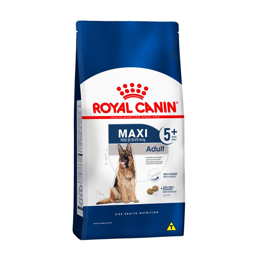 Ração Royal Canin Maxi 5+ Cães Adultos - 15kg - Petily