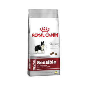 Ração Royal Canin Medium Sensible - Cães Adultos - 15kg - Petily