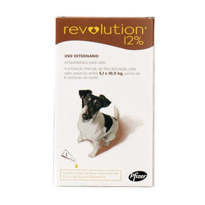 Revolution Zoetis 12% 0.50ml para Cães 5,1Kg a 10kg - Petily