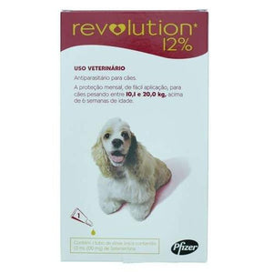 Revolution Zoetis 12% 1ml para Cães 10,1Kg a 20kg - Petily