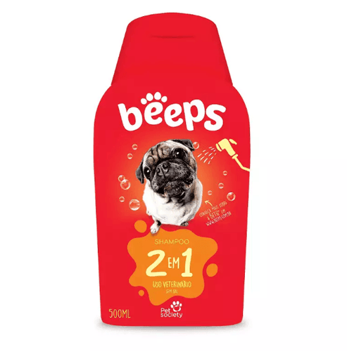 Shampoo Beeps 2 em 1 para Cães e Gatos - 500ml pet shop niteroi