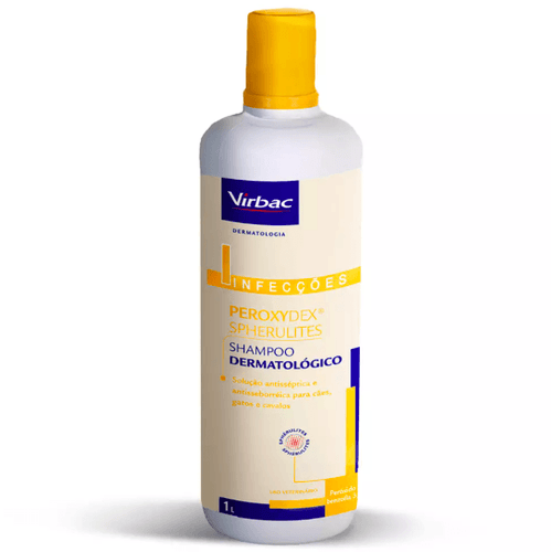 Shampoo Dermatológico Virbac Peroxydex Spherulites para Cães e Gatos pet shop niteroi