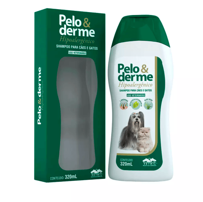 Shampoo Pelo e Derme Hipoalergênico Vetnil - 320ml pet shop niteroi