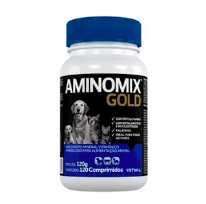 Aminomix Gold Vetnil - 120 Comprimidos