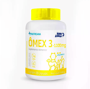 Suplemento Nutrisana Omex 3 1.100mg para Cães e Gatos - 30 Comprimidos pet shop niteroi