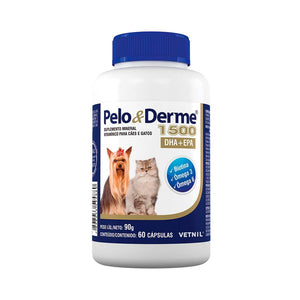 Pelo e Derme Vetnil para Cães e Gatos - 1500mg