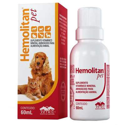 Suplemento Vitamínico Hemolitan Pet Gotas pet shop niteroli