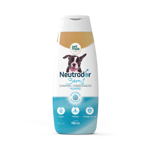 Shampoo & Condicionador Petmais 3 em 1 Filhotes Neutrodor 700ml