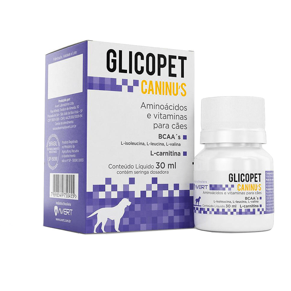 Suplemento Vitamínico Aminoacídico para Cães Glicopet Caninus