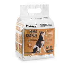 Carregar imagem no visualizador da galeria, Fralda Higiênica Descartável Mimo Diaper para Cães Machos com 12 Unidades - Tamanho M