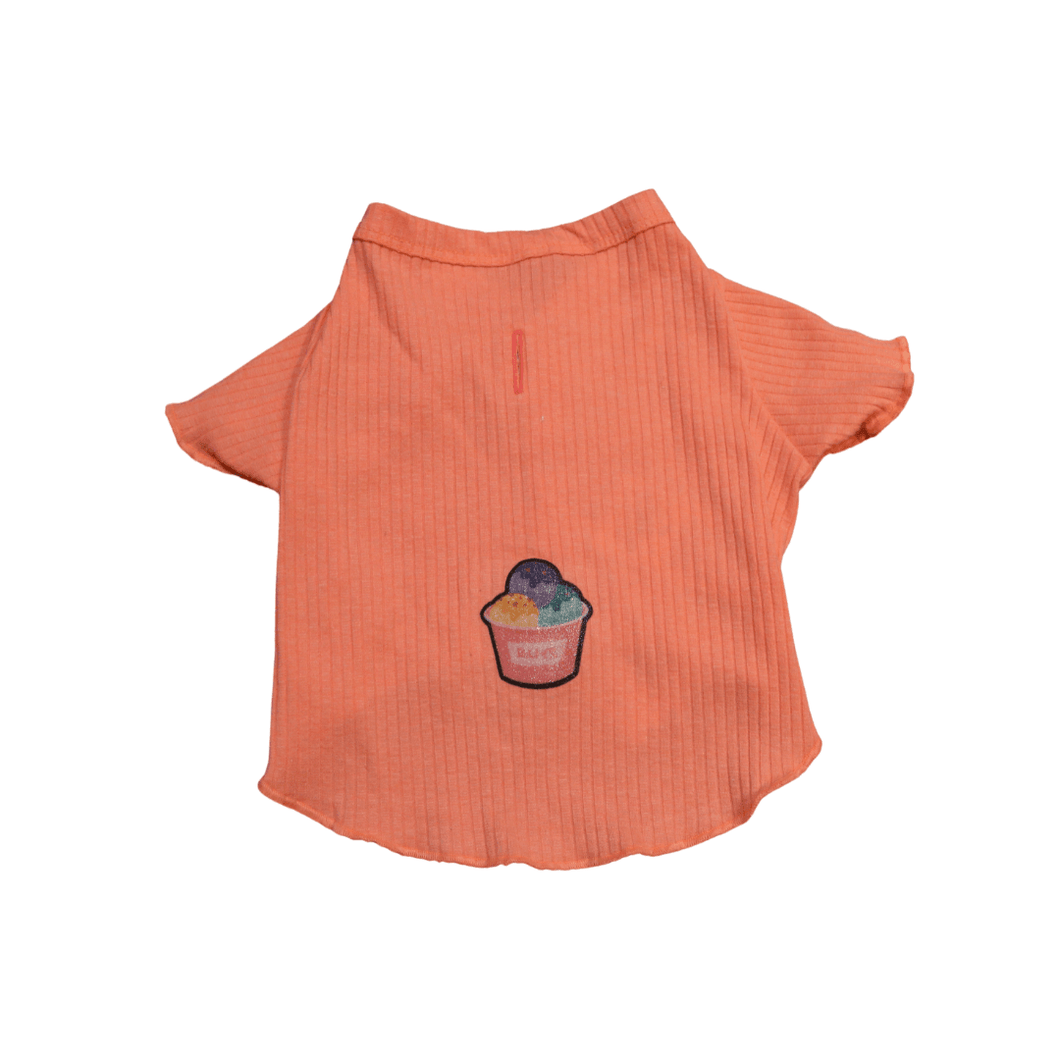 blusa capri laranja pet shop niteroi roupinhas