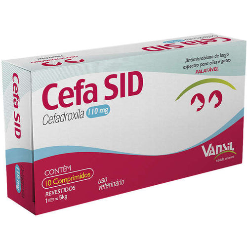 Cefa Sid Antimicrobiano Vansil - 110mg - 10 comprimidos