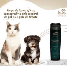 Carregar imagem no visualizador da galeria, Shampoo Filhotes Pele Sensível Pet Society 300ml