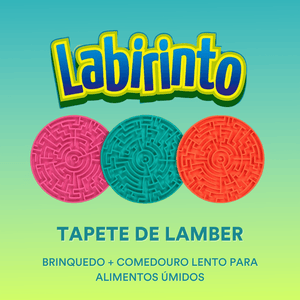 Labirinto Pet Games Comedouro Lento Tapete de Lamber - P/ Cães E