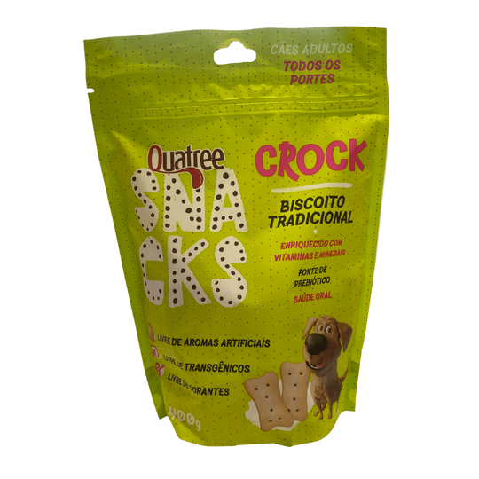 Petisco Quatree Snacks Crock Tradicional - 400g