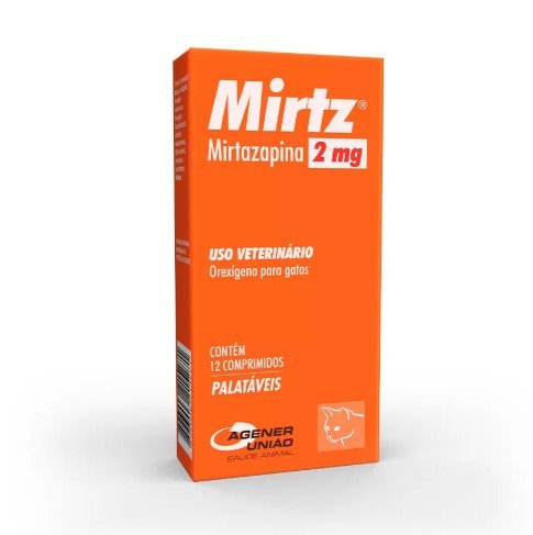 Mirtz Agener União 2 mg - 12 Comprimidos para Gatos