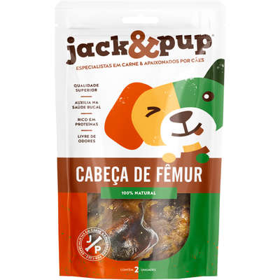 Petisco Jack&Pup Cabeça de Fêmur para Cães (2 unidades)