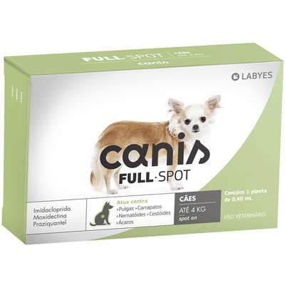 Antiparasitário Labyes Canis Full Spot para Cães de 1 Kg até 4 Kg