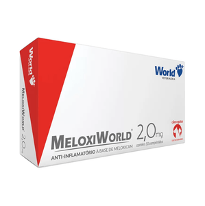 Anti-inflamatório MeloxiWorld 2,0mg para Cães e Gatos de 20kg