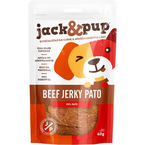 Bifinho Jack&Pup Beef Jerky Pato para Cães