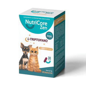 Suplemento Alimentar NutriCore Zen Mini para Cães e Gatos - 30 capsulas