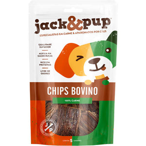 Petisco Jack&Pup Chips Bovino para Cães (5 unidades)