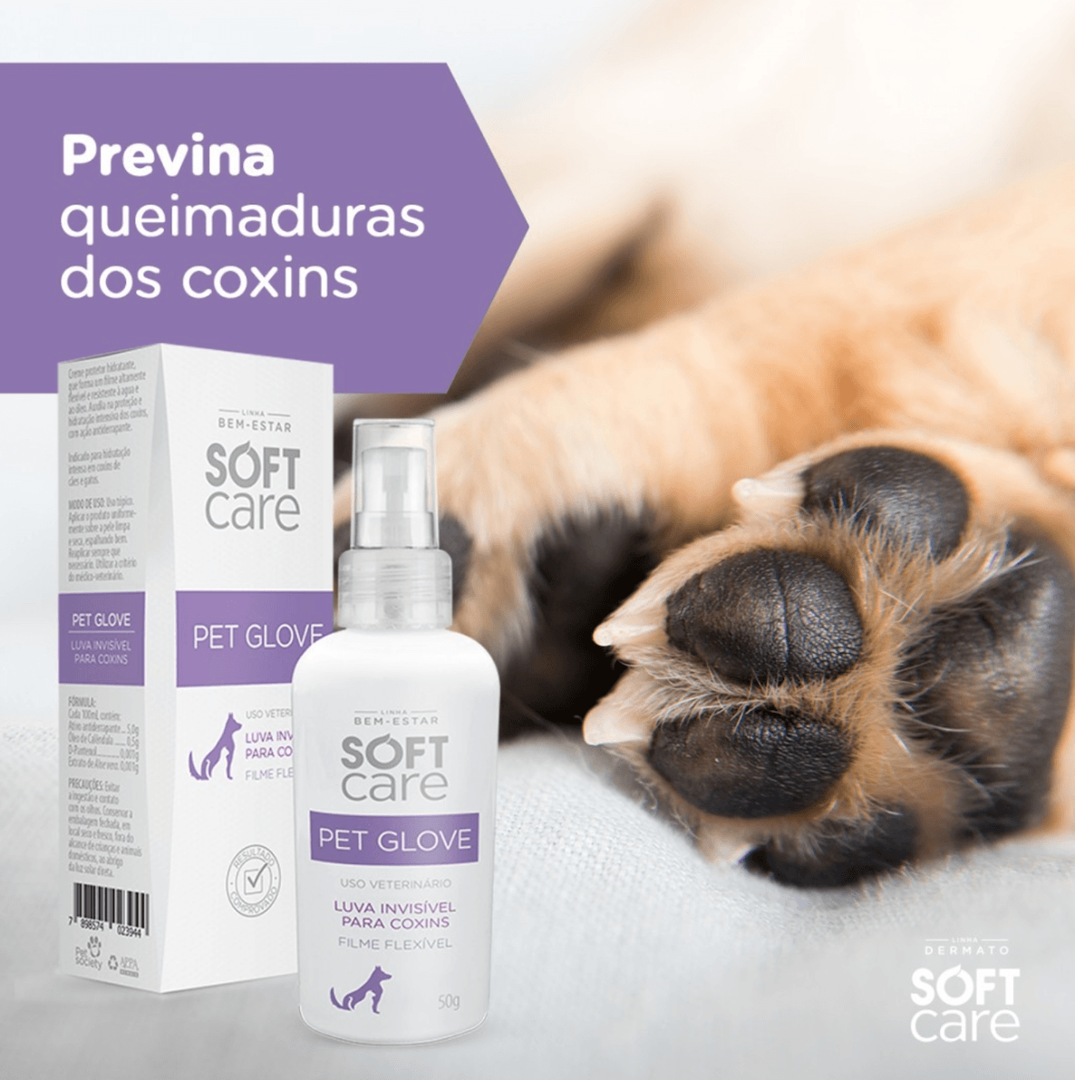 Loção Hidratante Pet Glove Soft Care Para Cães e Gatos 50g